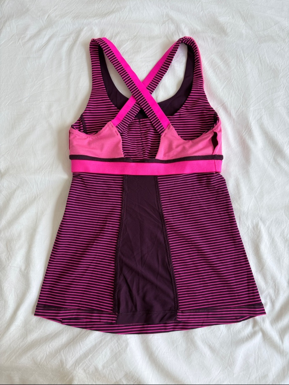 lululemon Pink and Black Striped Tank Top - Picture 5 of 7